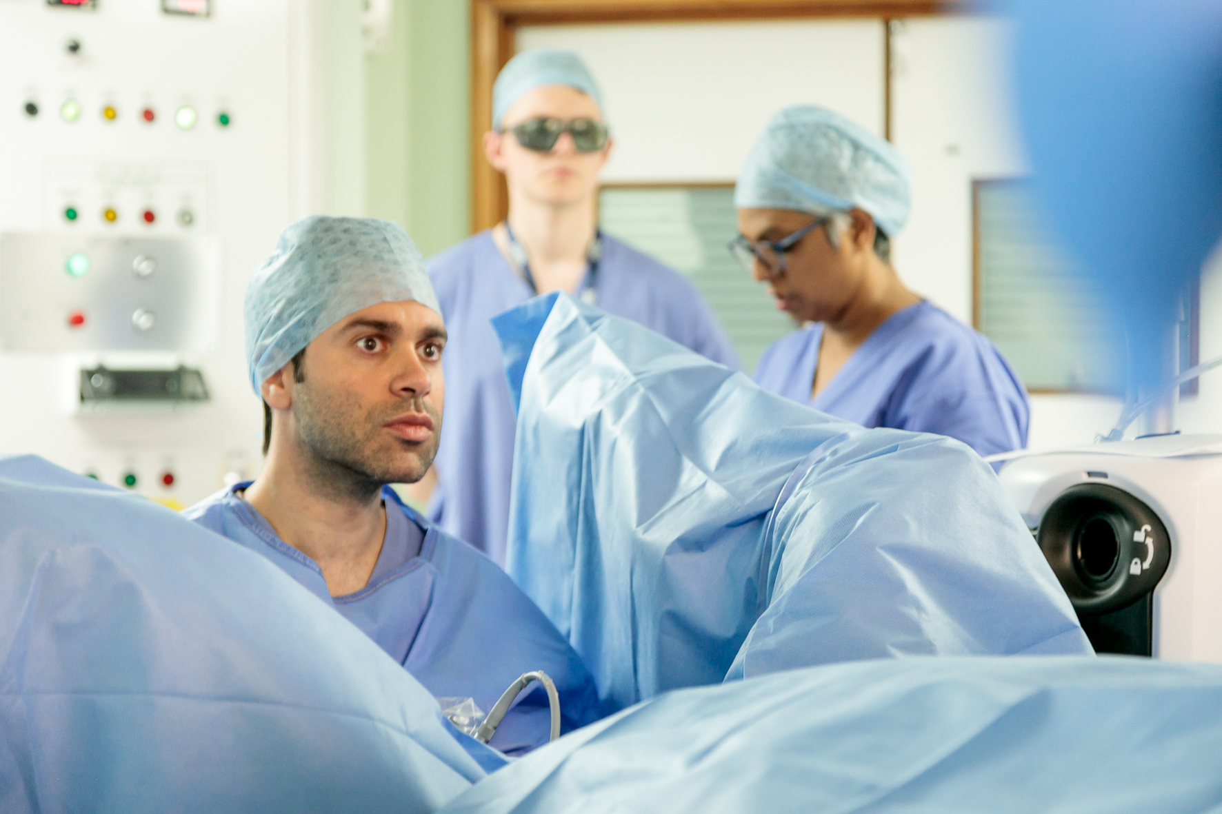 Dr Hadjipavlou performing HoLEP surgery
